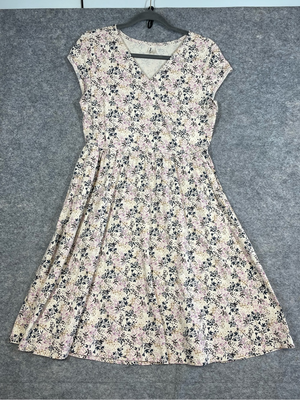 Pact Floral Midi Dress Large Organic Cotton Cottagecore Romantic Spring Vacation